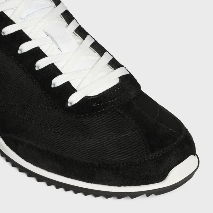 Racer Sneaker aus Nylon, Kalbsveloursleder und Kalbsleder Racer Sneaker aus Nylon, Kalbsveloursleder und Kalbsleder