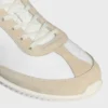 Racer Sneaker aus Nylon, Kalbsveloursleder und Kalbsleder