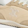 Racer Sneaker aus Nylon, Kalbsveloursleder und Kalbsleder