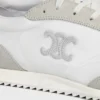 Racer Sneaker aus Nylon, Kalbsveloursleder und Kalbsleder