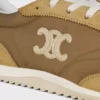 Racer Sneaker aus Nylon, Kalbsveloursleder und Kalbsleder