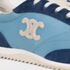 Racer Sneaker aus Nylon, Kalbsveloursleder und Kalbsleder