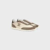 Racer Sneaker aus Nylon, Kalbsveloursleder und Kalbsleder