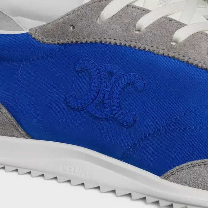 Racer Sneaker aus Nylon, Kalbsveloursleder und Kalbsleder Racer Sneaker aus Nylon, Kalbsveloursleder und Kalbsleder