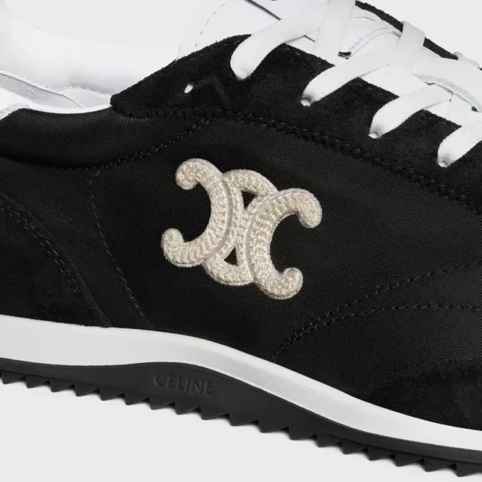 Racer Sneaker aus Nylon, Kalbsveloursleder und Kalbsleder Racer Sneaker aus Nylon, Kalbsveloursleder und Kalbsleder