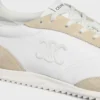 Racer Sneaker aus Nylon, Kalbsveloursleder und Kalbsleder