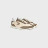 Racer Sneaker aus Nylon, Kalbsveloursleder und Kalbsleder