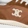 Racer Sneaker aus Nylon, Kalbsveloursleder und Kalbsleder