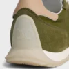 Racer Sneaker aus Nylon, Kalbsveloursleder und Kalbsleder