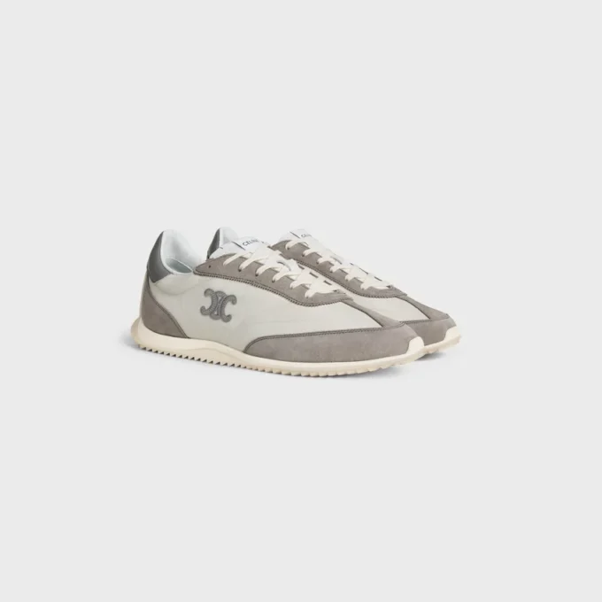 Racer Sneaker aus Nylon, Kalbsveloursleder und Kalbsleder Racer Sneaker aus Nylon, Kalbsveloursleder und Kalbsleder
