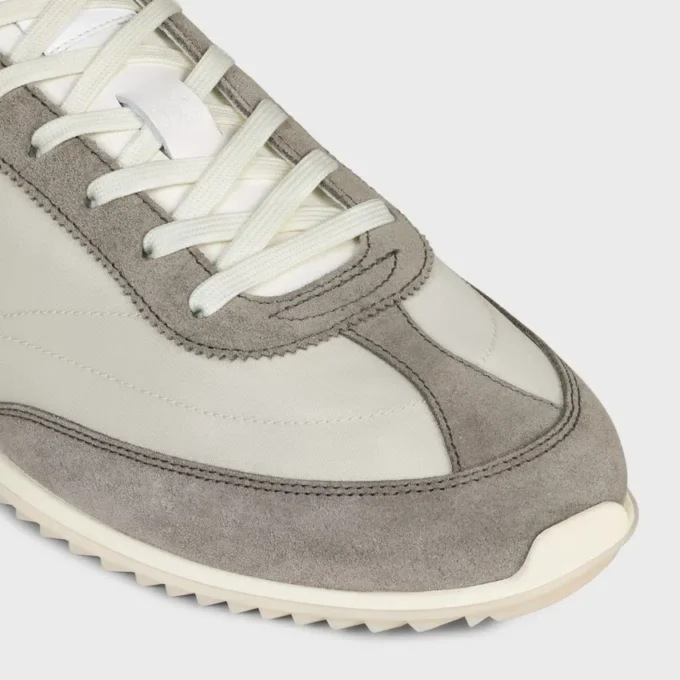 Racer Sneaker aus Nylon, Kalbsveloursleder und Kalbsleder Racer Sneaker aus Nylon, Kalbsveloursleder und Kalbsleder