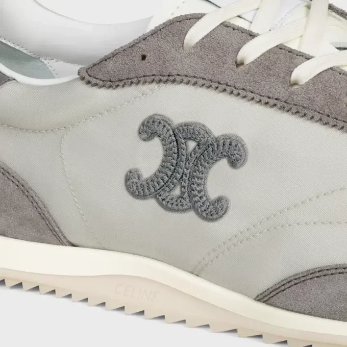 Racer Sneaker aus Nylon, Kalbsveloursleder und Kalbsleder Racer Sneaker aus Nylon, Kalbsveloursleder und Kalbsleder