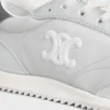 Racer-Sneaker aus Nylon, laminiertem Kalbsleder und Kalbsleder