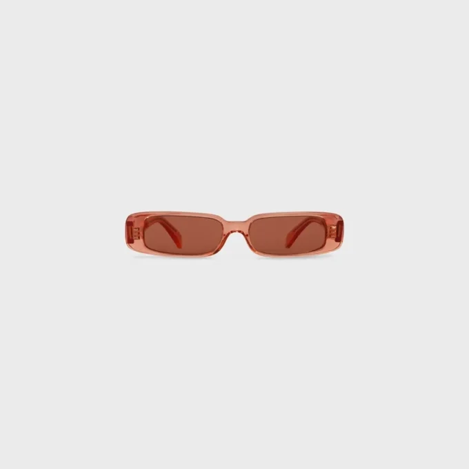 Rechteckige Sonnenbrille S343 aus Acetat