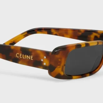 Rechteckige Sonnenbrille S343 aus Acetat