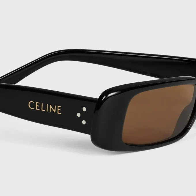 Rechteckige Sonnenbrille S343 aus Acetat Rechteckige Sonnenbrille S343 aus Acetat