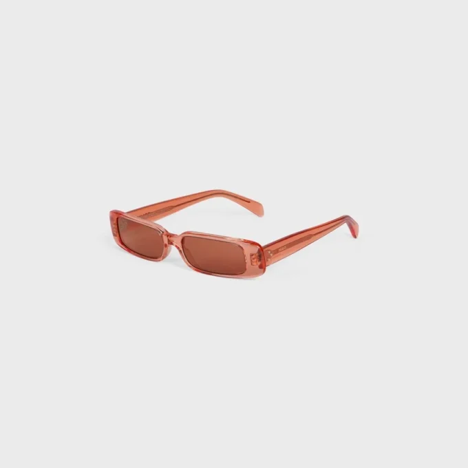 Rechteckige Sonnenbrille S343 aus Acetat