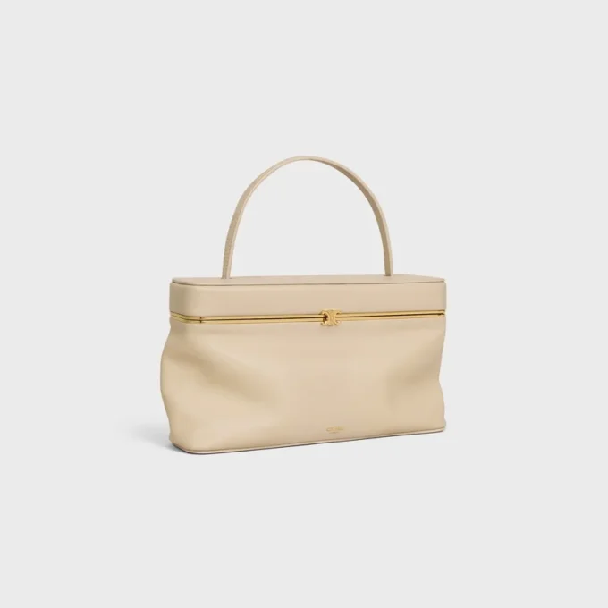 Rechteckige Tasche aus geschmeidigem Kalbsleder