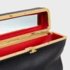 Rechteckige Tasche aus geschmeidigem Kalbsleder