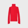 Rollkragenpullover aus geripptem Mohair und Seide Rollkragenpullover aus geripptem Mohair und Seide