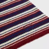 Rollkragenpullover aus gestreifter, gerippter Wolle