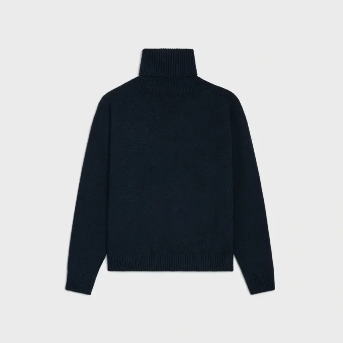 Rollkragenpullover aus nahtlosem Kaschmir