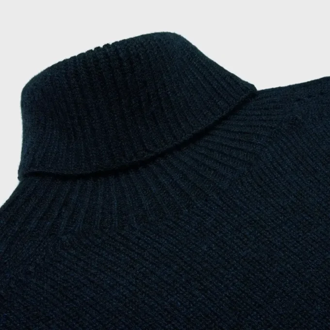 Rollkragenpullover aus nahtlosem Kaschmir