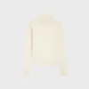 Rollkragenpullover aus Wolljersey