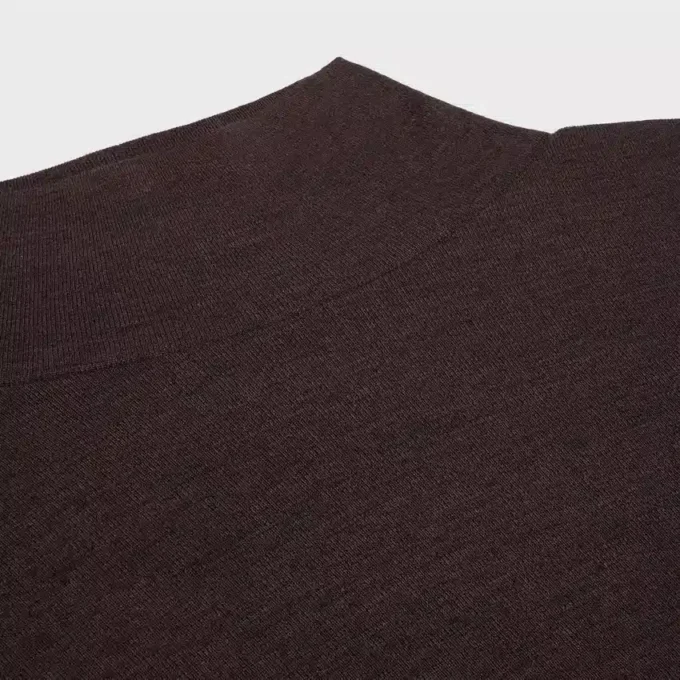 Rollkragenpullover aus Wolljersey