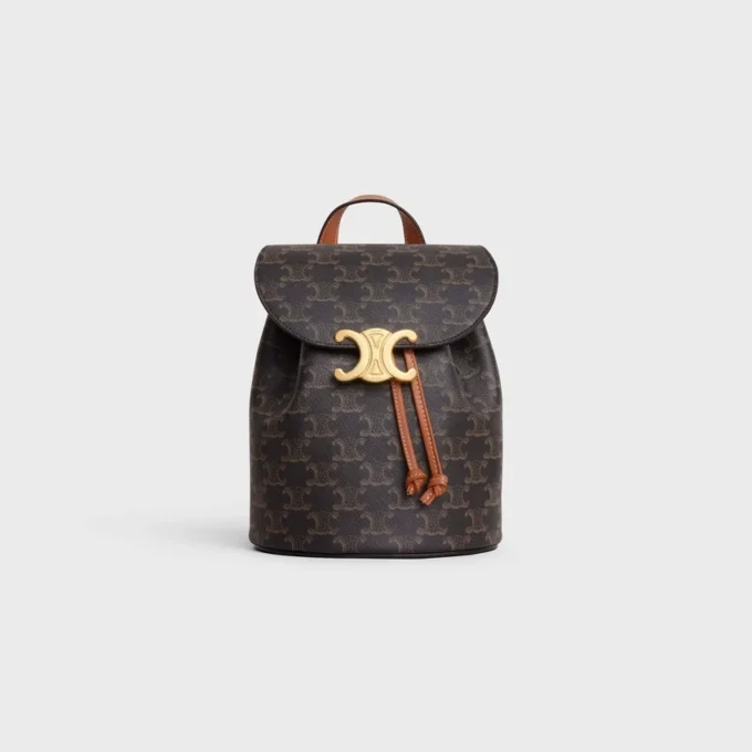 Rucksack CELINE Bonnie aus Triomphe Canvas und Kalbsleder Rucksack CELINE Bonnie aus Triomphe Canvas und Kalbsleder