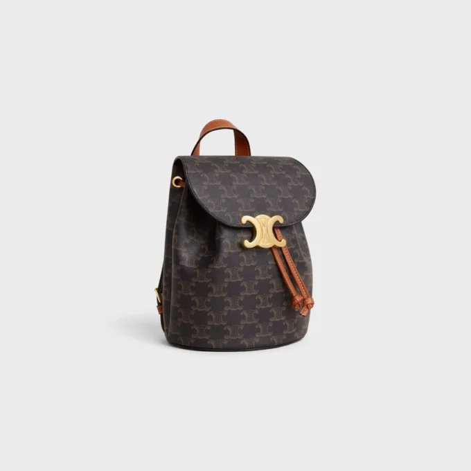 Rucksack CELINE Bonnie aus Triomphe Canvas und Kalbsleder Rucksack CELINE Bonnie aus Triomphe Canvas und Kalbsleder