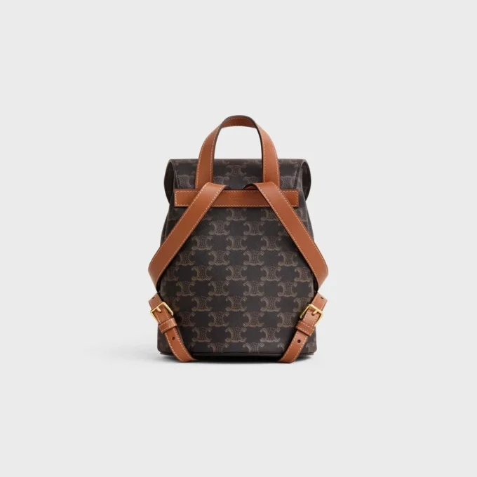 Rucksack CELINE Bonnie aus Triomphe Canvas und Kalbsleder Rucksack CELINE Bonnie aus Triomphe Canvas und Kalbsleder