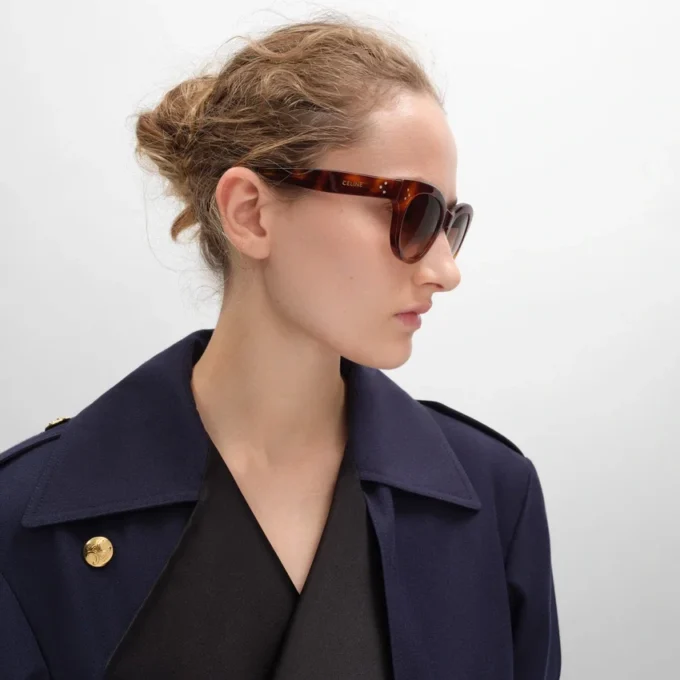 Runde Sonnenbrille S332 aus Acetat