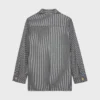 Safari-Jacke aus Baumwolle mit Hickory-Streifen