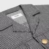 Safari-Jacke aus Baumwolle mit Hickory-Streifen