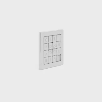 Schiebepuzzle aus Stahl