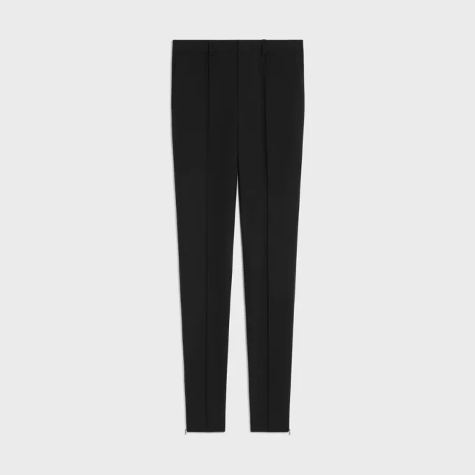 Schmale Hose aus Stretch-Wollgabardine Schmale Hose aus Stretch-Wollgabardine