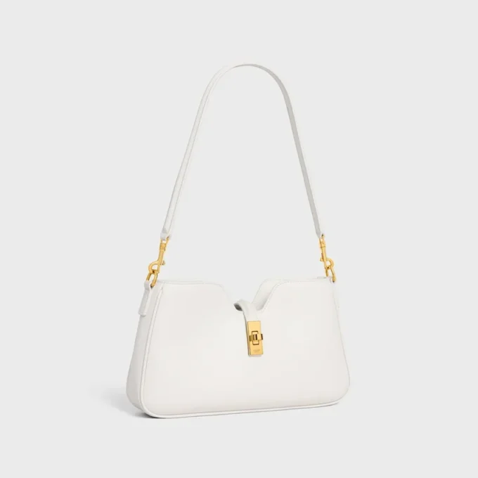 Schultertasche Camille 16 Soft aus glattem Kalbsleder