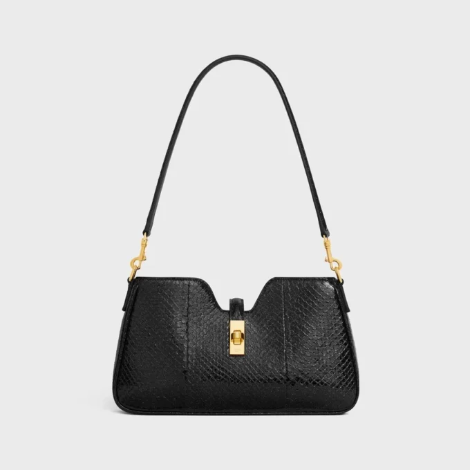 Schultertasche Camille 16 Soft aus Python-Glitter Schultertasche Camille 16 Soft aus Python-Glitter