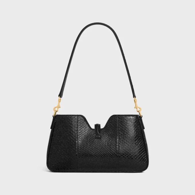 Schultertasche Camille 16 Soft aus Python-Glitter Schultertasche Camille 16 Soft aus Python-Glitter