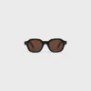 Schwarzer Rahmen 60 Sonnenbrille aus Acetat Schwarzer Rahmen 60 Sonnenbrille aus Acetat