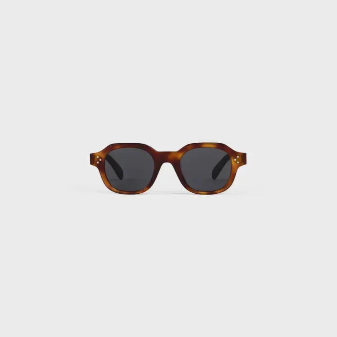 Schwarzer Rahmen 60 Sonnenbrille aus Acetat