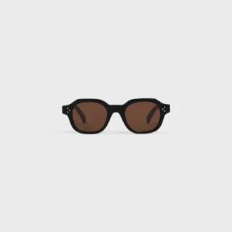 Schwarzer Rahmen 60 Sonnenbrille aus Acetat