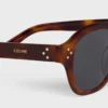 Schwarzer Rahmen 60 Sonnenbrille aus Acetat