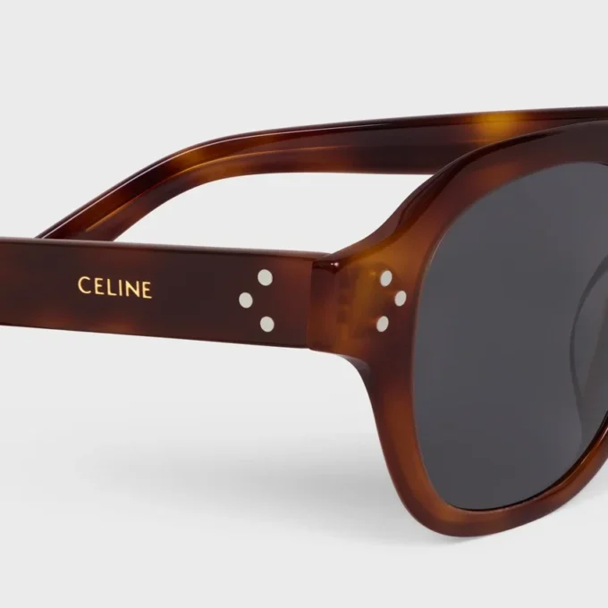 Schwarzer Rahmen 60 Sonnenbrille aus Acetat