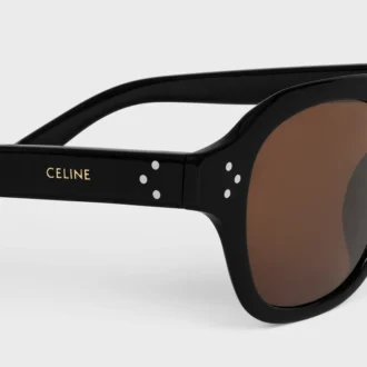 Schwarzer Rahmen 60 Sonnenbrille aus Acetat