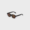 Schwarzer Rahmen 60 Sonnenbrille aus Acetat Schwarzer Rahmen 60 Sonnenbrille aus Acetat