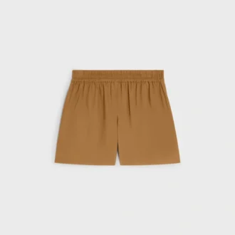 Shorts aus Baumwoll- und Leinenstoff
