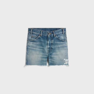 Skate-Shorts aus Electric Sky Wash Denim Skate-Shorts aus Electric Sky Wash Denim