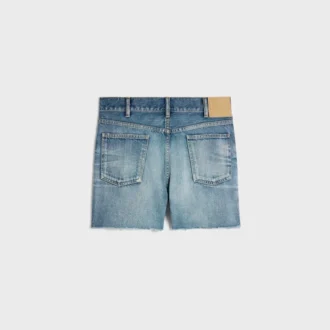 Skate-Shorts aus Electric Sky Wash Denim Skate-Shorts aus Electric Sky Wash Denim